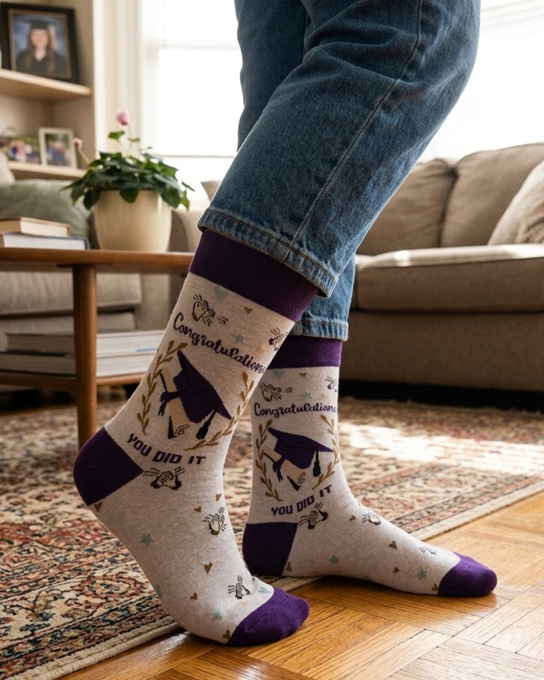 Congratulations Socks Celebration Gift Line